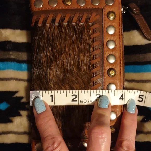 Tony Lama. Cognac Cowhide leather  wallet. Never used. Brand new. No tags. - Picture 14 of 17